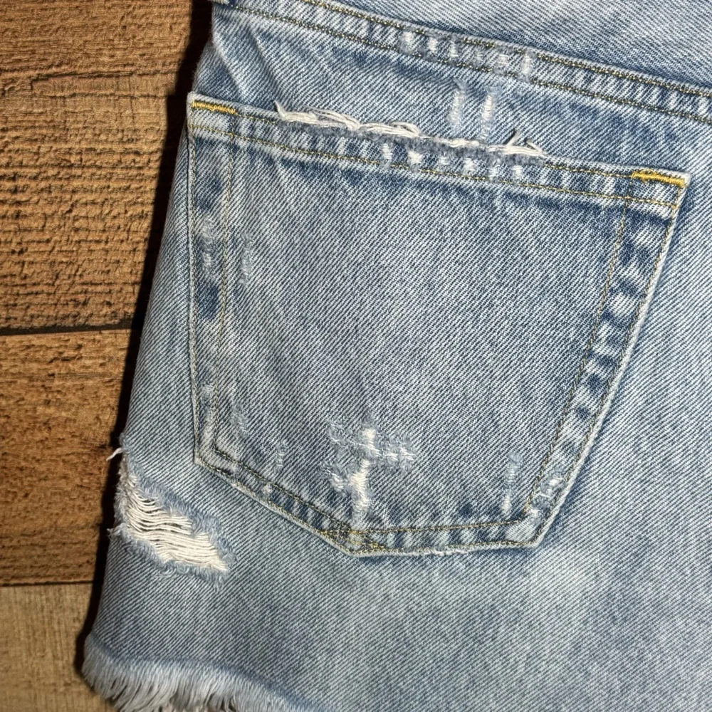 Agolde Parker Distressed Cut Off Shorts size 28 Classic Summer Festival - Picture 9 of 14